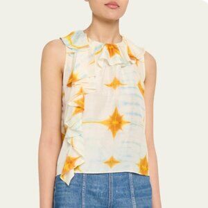 NWT ULLA JOHNSON Nya Sleeveless Top in Dawn XS $490